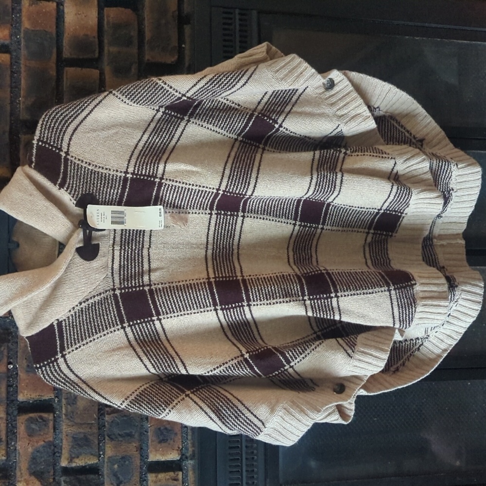 Vintage Lauren Ralph Lauren lambs wool poncho
